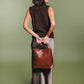 Portrait Tote Bag Burgundy