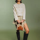 Square Shearling Grab Bag Brown