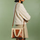 Square Shearling Grab Bag Brown