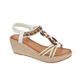 Trinidad Wedge Sandals White