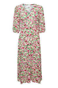 Enora Midi Dress Structured Flower ONLINE ONLY