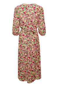 Enora Midi Dress Structured Flower ONLINE ONLY