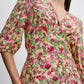 Enora Midi Dress Structured Flower