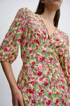 Enora Midi Dress Structured Flower