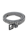 Silver Glitter Belt