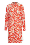 Leonardie Leopard Print Dress Pureed Pumpkin