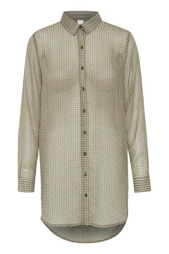 ONLINE ONLY Chiffy Long Shirt Avocado