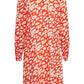 Leonardie Leopard Print Dress Pureed Pumpkin