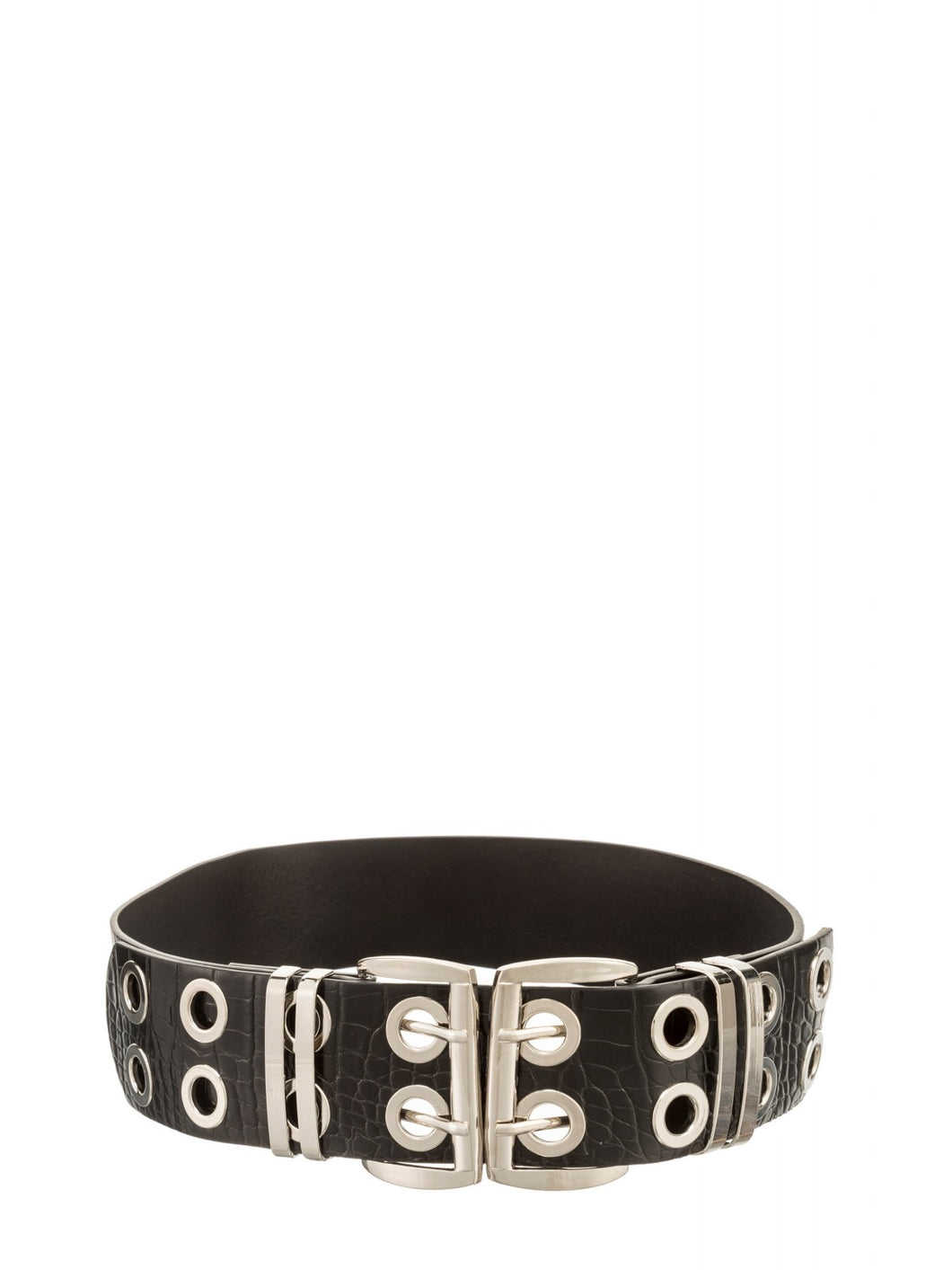 Double Buckle Black Belt