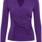 Zenty Long Sleeve Top Violet Indigo ONLINE ONLY