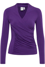 Load image into Gallery viewer, Zenty Long Sleeve Top Violet Indigo ONLINE ONLY