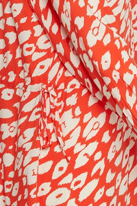 ONLINE ONLY Leonardie Leopard Print Dress Pureed Pumpkin