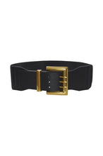 Load image into Gallery viewer, Black thick elastic belt