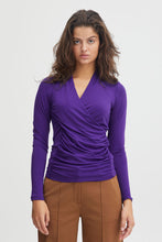 Load image into Gallery viewer, Zenty Long Sleeve Top Violet Indigo ONLINE ONLY