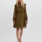 Eanna Long Sleeve Chiffon Dress Olive.