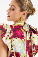 Load image into Gallery viewer, Melis Satin Floral Blouse online only