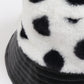 Dasha Faux Fur Black and White Hat