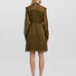 Eanna Long Sleeve Chiffon Dress Olive.