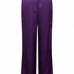 ONLINE ONLY Bellis Satin Wide Leg Trousers Violet Indigo