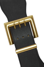 Load image into Gallery viewer, Black thick elastic belt