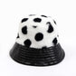 Dasha Faux Fur Black and White Hat