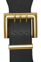 Load image into Gallery viewer, Black thick elastic belt