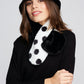 Dasha Hat & Scarf  Set Black and White