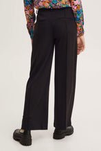 Load image into Gallery viewer, Ichi Black Wide Leg Office Trousers