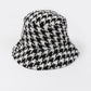 McKenzie Houndstooth Bucket Hat - Black and White