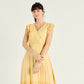 ONLINE ONLY Robe Paulo Yellow Wrap Midi Dress