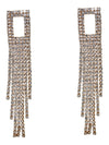 Rhinestone Chain Drop Earrings