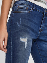 Load image into Gallery viewer, Hanna Skinny Distressed Denim Jeans