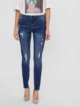 Load image into Gallery viewer, Hanna Skinny Distressed Denim Jeans