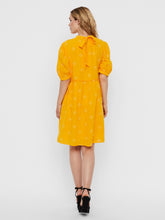 Load image into Gallery viewer, Asta Puff Sleeve Dress - Safron Yellow ONLINE ONLY