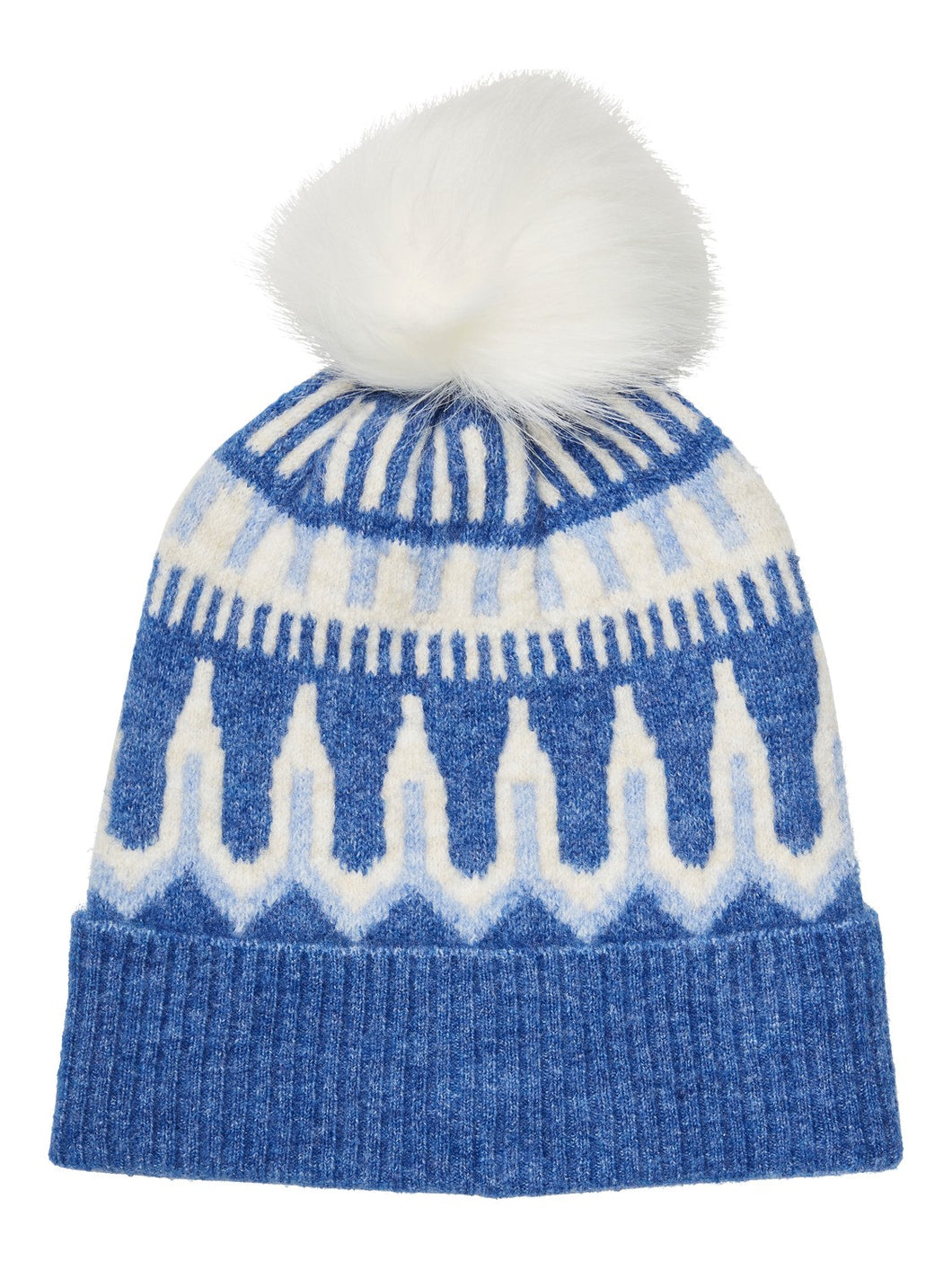 Simone Nordic Pompom Hat Blue