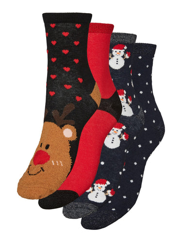 HOHOHO Christmas Socks 4 Pack