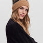 Silja Beanie Hat Black Tan