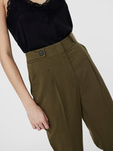 Load image into Gallery viewer, Vigga High Waisted Olive Trousers