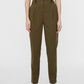 Vigga High Waisted Olive Trousers