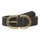 Mirrored D Ring Belt Black