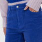 Brenda Corded Trousers Sodalite Blue
