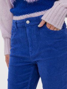 Brenda Corded Trousers Sodalite Blue
